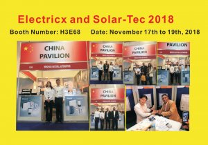 Electricx and Solar-Tec 2018  Booth Number: H3E68